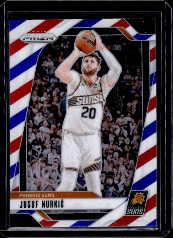 2024-25 Panini Prizm #127 Jusuf Nurkic Prizms Red White and Blue