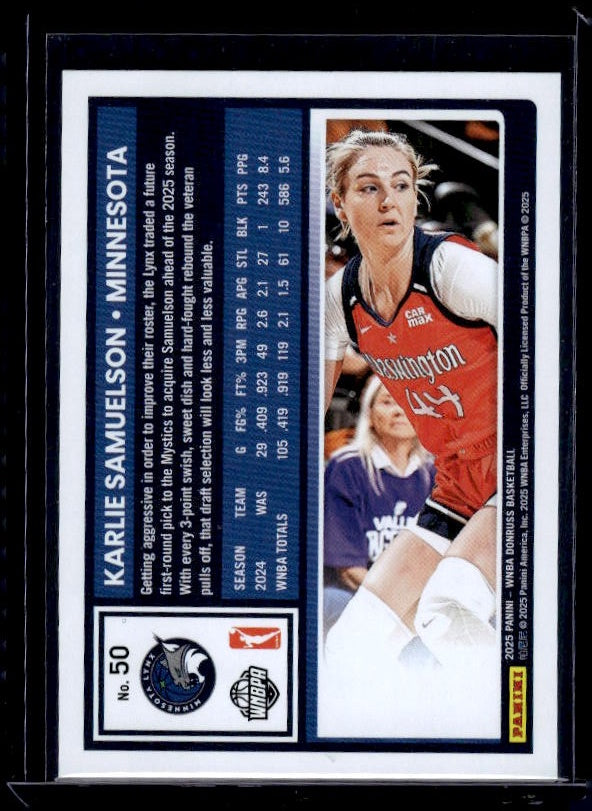 2025 Donruss WNBA #50 Karlie Samuelson Holo