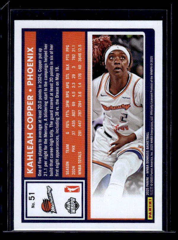 2025 Donruss WNBA #51 Kahleah Copper Lava