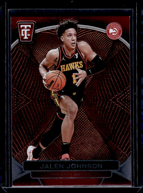 2024-25 Panini Totally Certified #108 Jalen Johnson Mirror Maroon