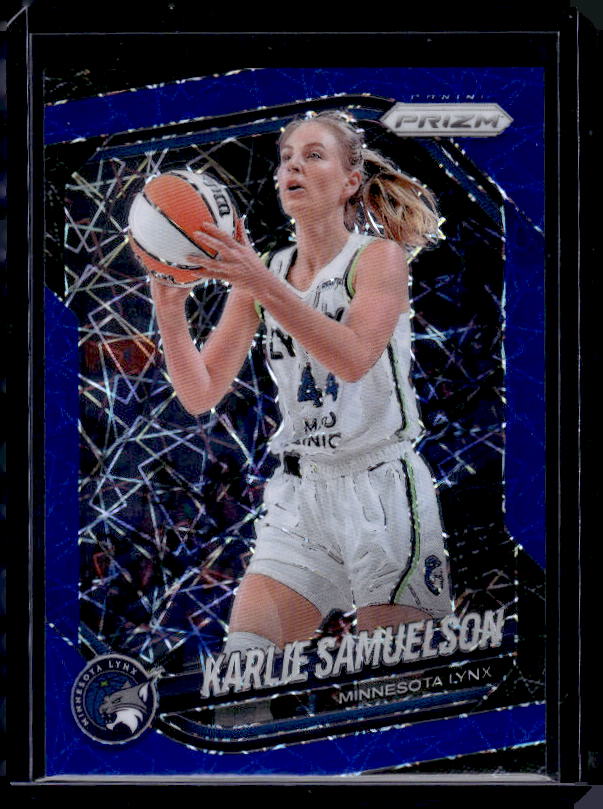 2025 Panini Prizm WNBA #102 Karlie Samuelson Blue Velocity Prizms