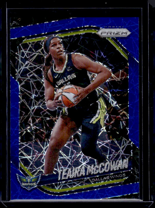 2025 Panini Prizm WNBA #48 Teaira McCowan Blue Velocity Prizms