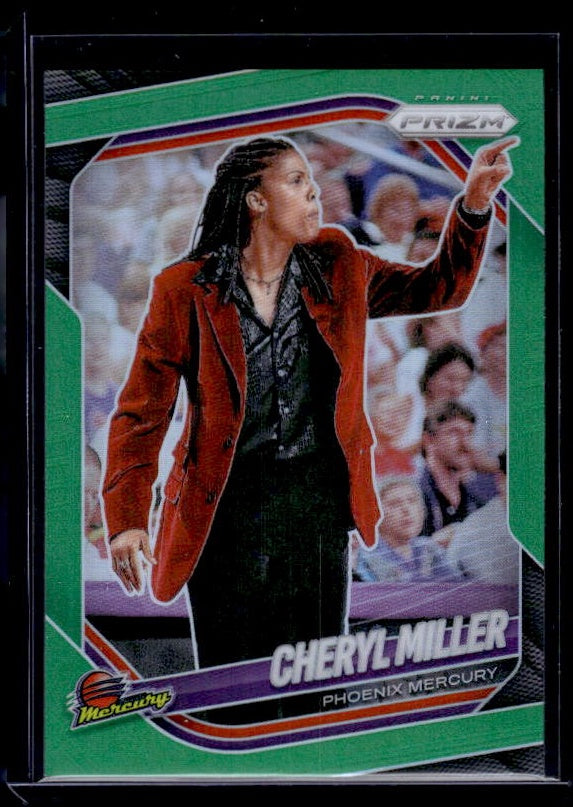 2025 Panini Prizm WNBA #134 Cheryl Miller Green Prizms