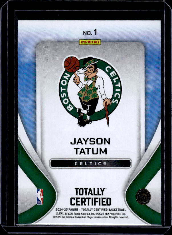 2024-25 Panini Totally Certified #1 Jayson Tatum Franchise Foundations