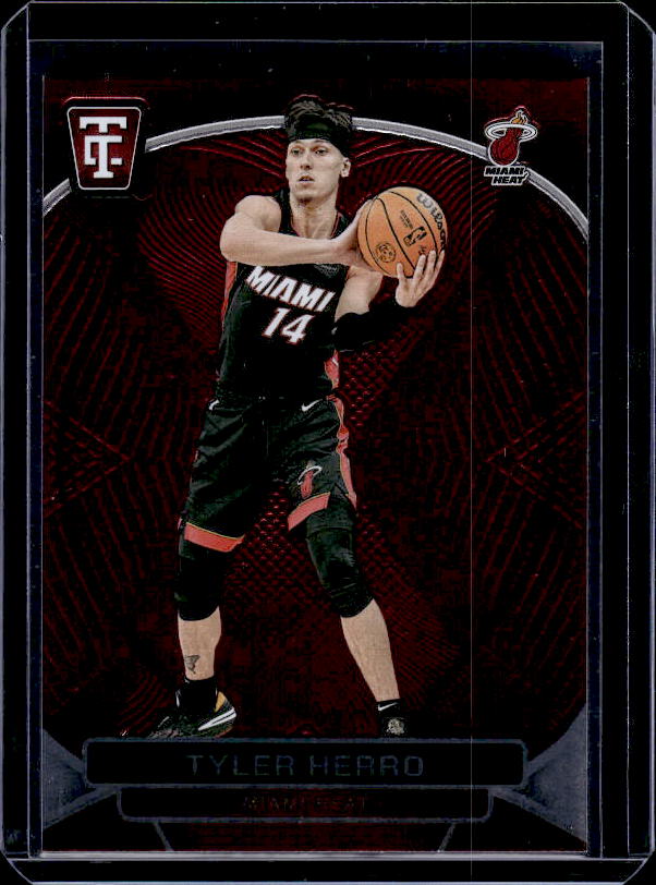 2024-25 Panini Totally Certified #74 Tyler Herro Mirror Maroon