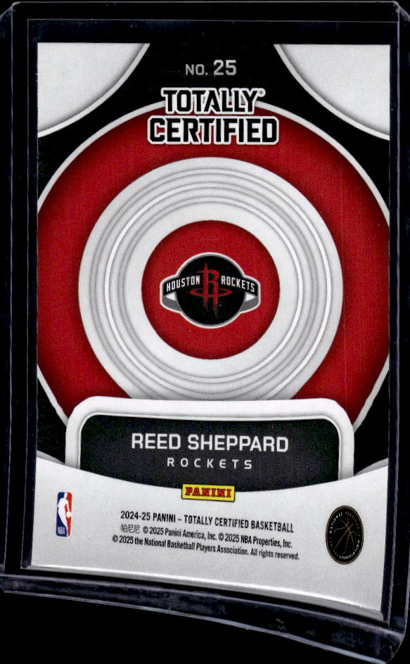 2024-25 Panini Totally Certified #25 Reed Sheppard On Target