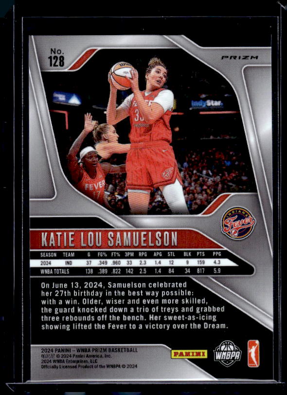 2024 Panini Prizm WNBA #128 Katie Lou Samuelson Silver Prizms