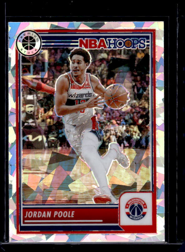 2023-24 Hoops Premium Stock #277 Jordan Poole Ice Prizm