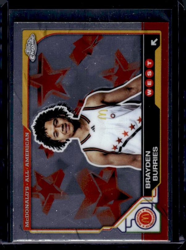 2025-26 Topps Chrome McDonald's All American #51 Brayden Burries
