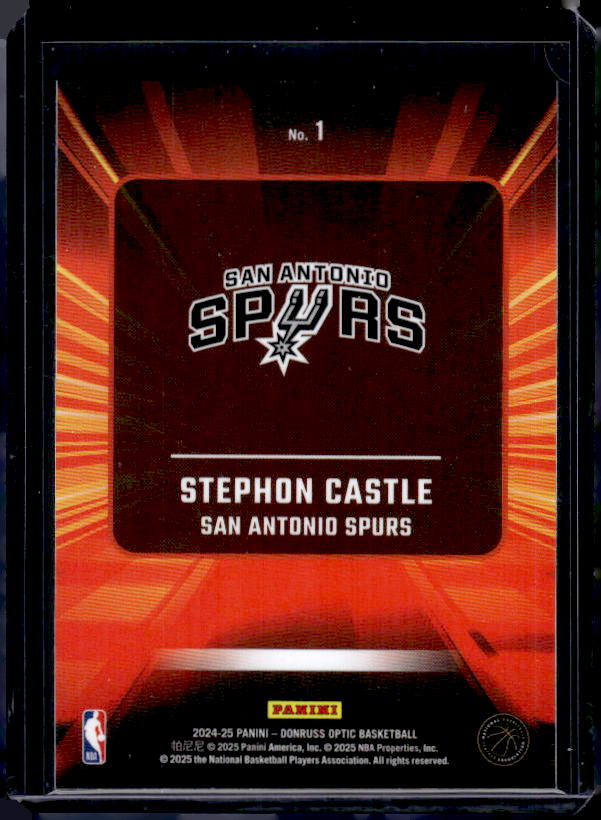 2024-25 Donruss Optic #1 Stephon Castle Express Lane