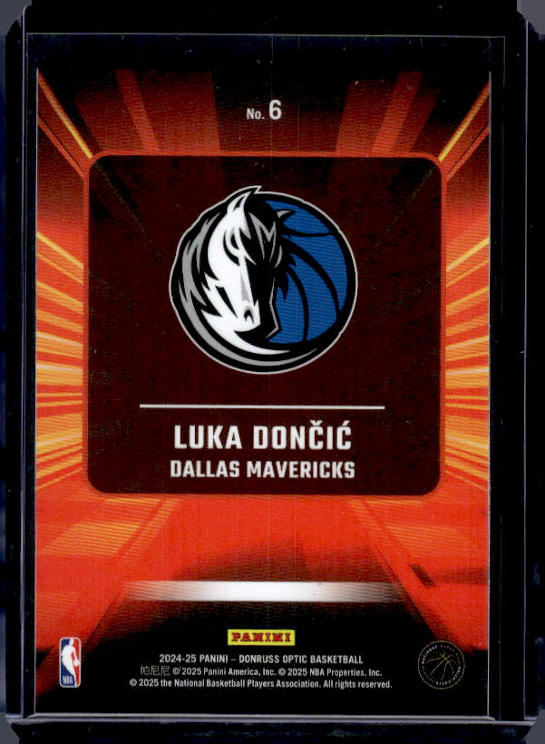2024-25 Donruss Optic #6 Luka Doncic Express Lane
