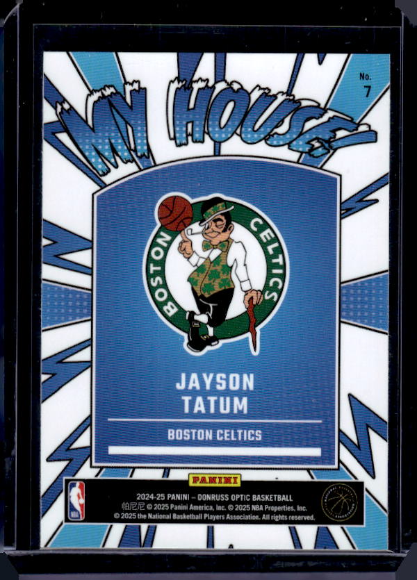 2024-25 Donruss Optic #7 Jayson Tatum My House