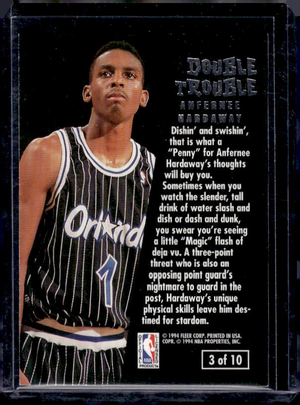 1994-95 Ultra #3 Anfernee Hardaway Double Trouble