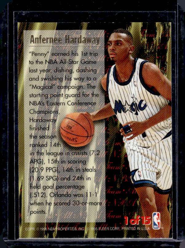 1995-96 Ultra #1 Anfernee Hardaway All-NBA Gold Medallion