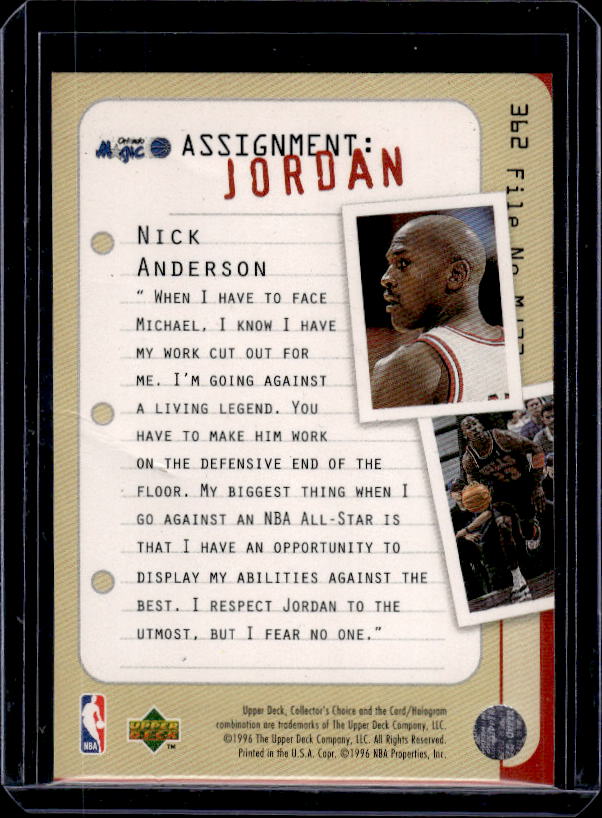 1996-97 Collector's Choice #362 Nick Anderson