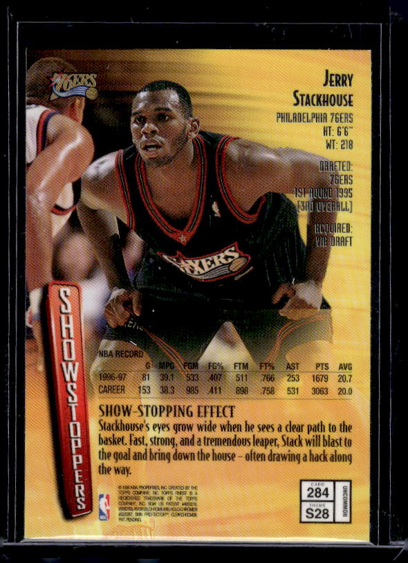 1997-98 Finest #284 Jerry Stackhouse