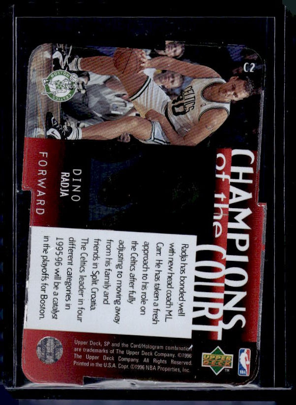 1995-96 SP Championship #C2 Dino Radja Champions of the Court Die Cut
