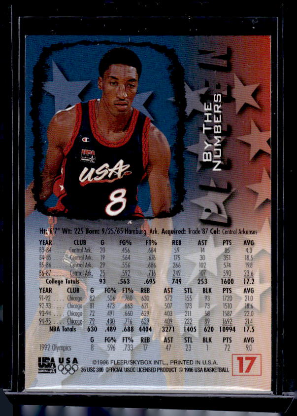 1996 Fleer USA #17 Scottie Pippen