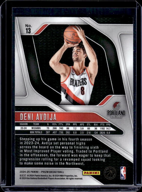 2024-25 Panini Prizm #13 Deni Avdija