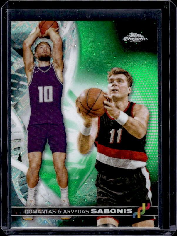 2023-24 Topps Chrome #DNA-4 Domantas Sabonis / Arvydas Sabonis DNA