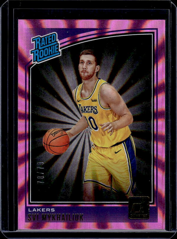 2018-19 Donruss #193 Svi Mykhailiuk Holo Pink Laser #/79