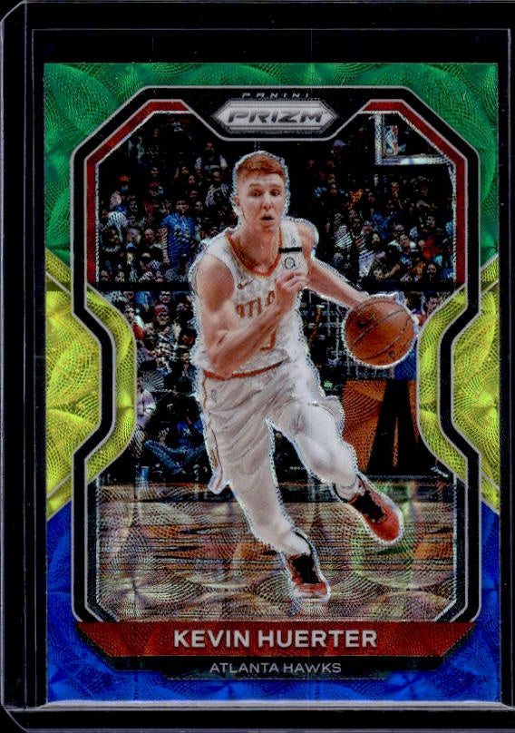 2020-21 Panini Prizm #107 Kevin Huerter Choice Blue, Yellow and Green Prizms