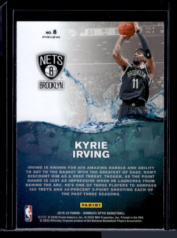 2019-20 Donruss Optic #8 Kyrie Irving Splash! Purple