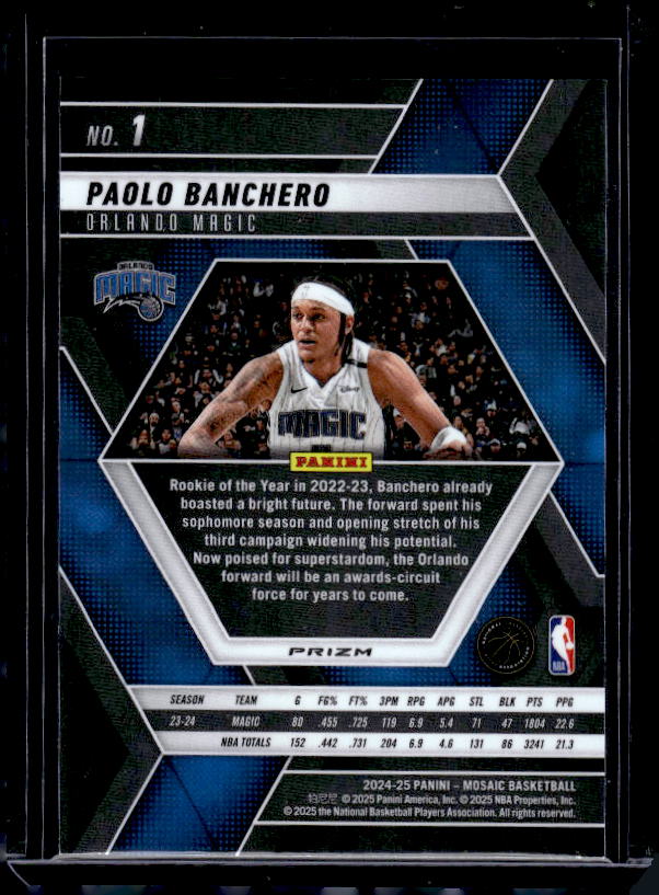 2024-25 Panini Mosaic #1 Paolo Banchero Premium