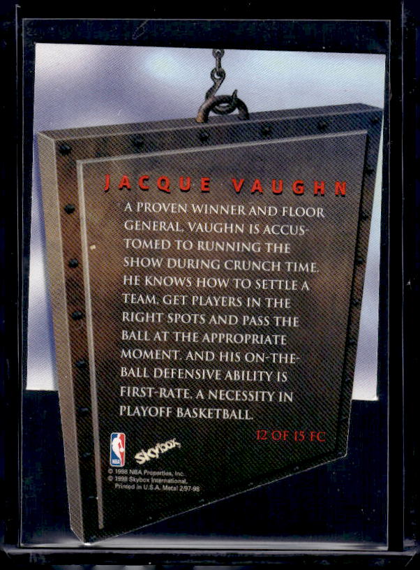 1997-98 Metal Universe Championship #12 FC Jacque Vaughn Future Champions