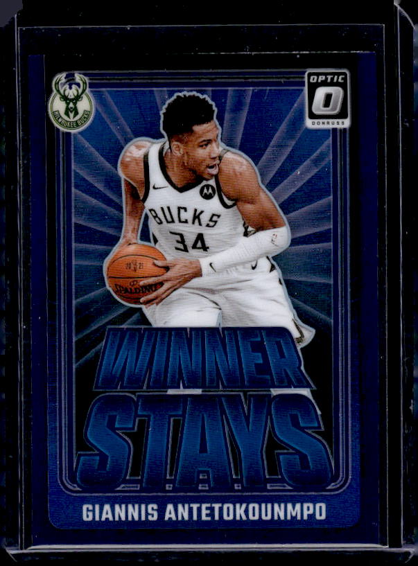 2024-25 Donruss Optic #4 Giannis Antetokounmpo Winner Stays Purple