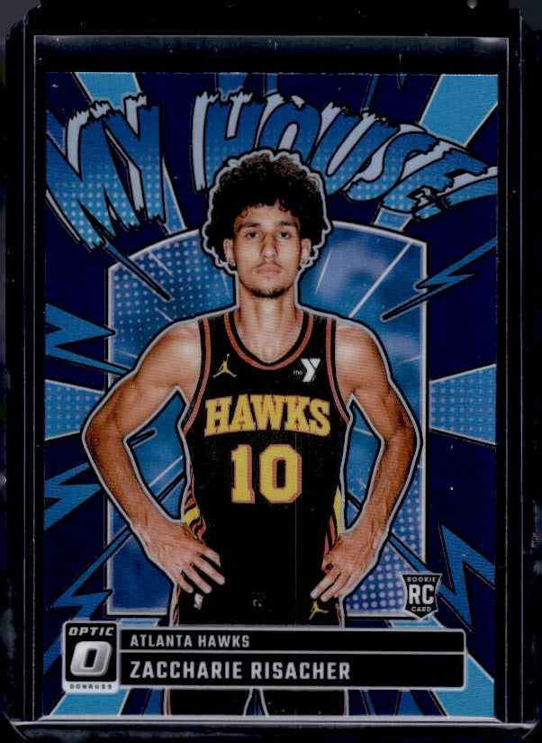 2024-25 Donruss Optic #13 Zaccharie Risacher My House Purple