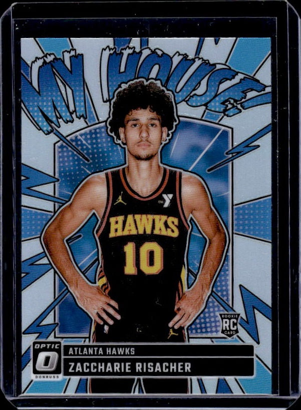 2024-25 Donruss Optic #13 Zaccharie Risacher My House Holo