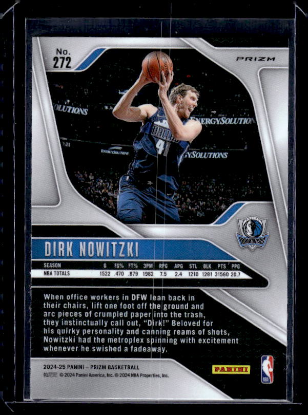 2024-25 Panini Prizm #272 Dirk Nowitzki Prizms Silver