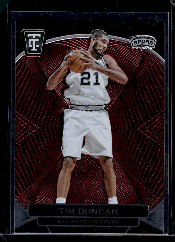2024-25 Panini Totally Certified #176 Tim Duncan Mirror Maroon