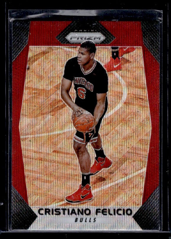 2017-18 Panini Prizm #243 Cristiano Felicio Prizms Ruby Wave