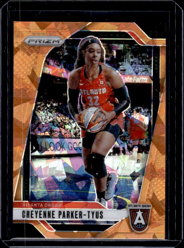 2024 Panini Prizm WNBA #114 Cheyenne Parker-Tyus Ice Orange Prizms