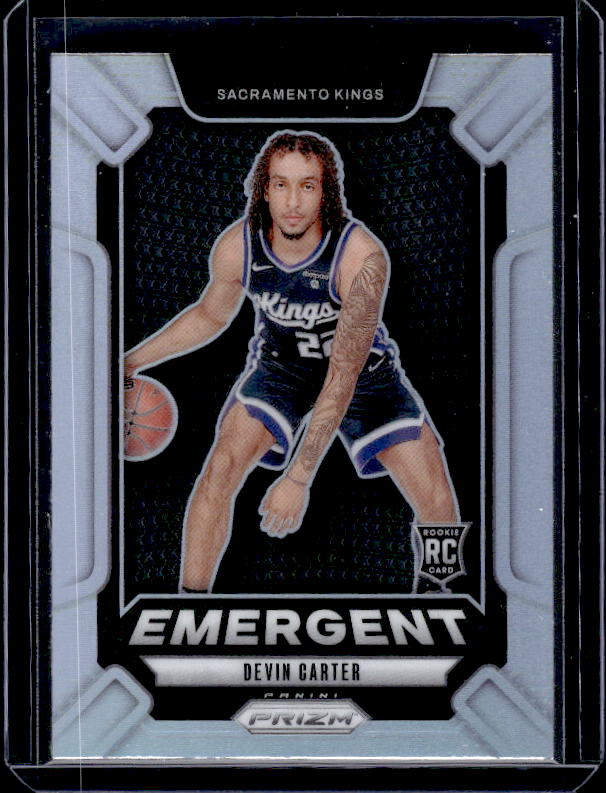 2024-25 Panini Prizm #9 Devin Carter Emergent Prizms Silver