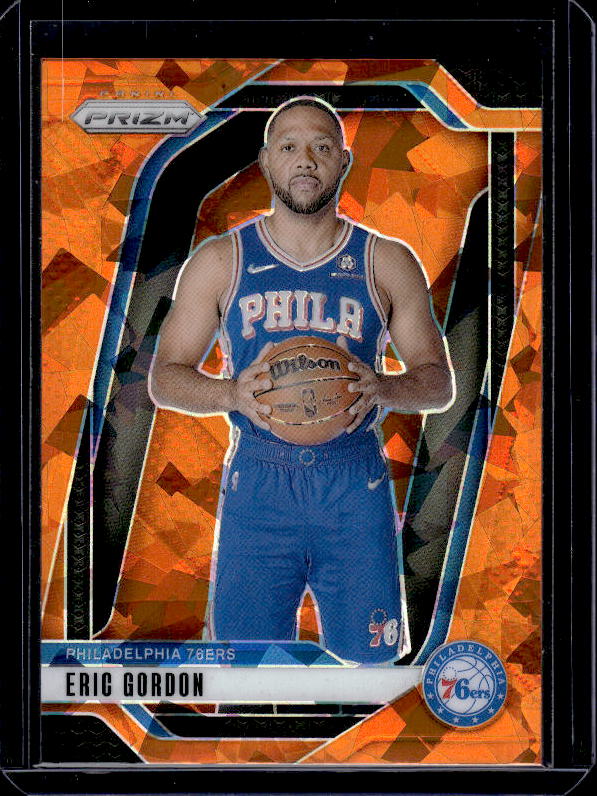 2024-25 Panini Prizm #180 Eric Gordon Prizms Orange Ice