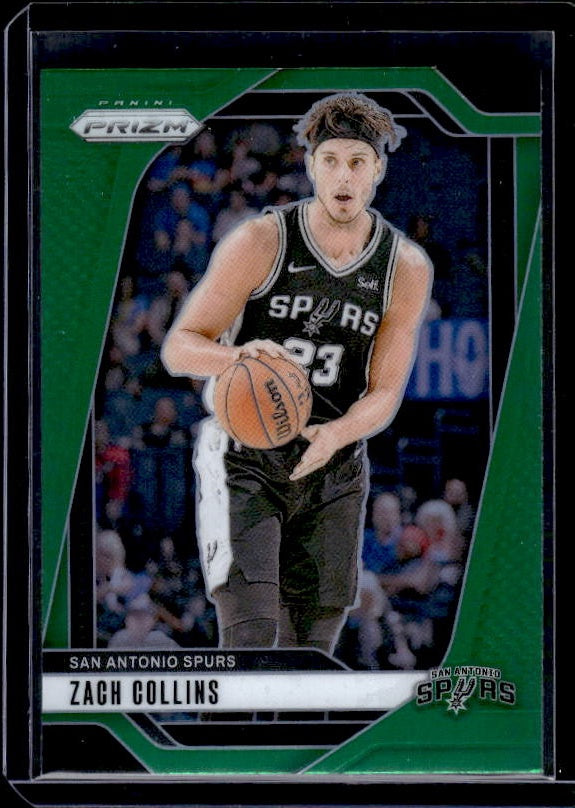 2024-25 Panini Prizm #197 Zach Collins Prizms Green