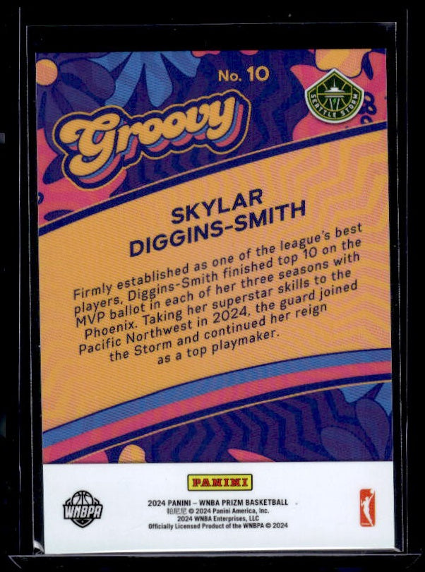 2024 Panini Prizm WNBA #10 Skylar Diggins-Smith Groovy