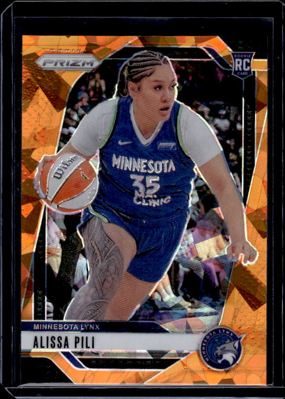2024 Panini Prizm WNBA #83 Alissa Pili Ice Orange Prizms