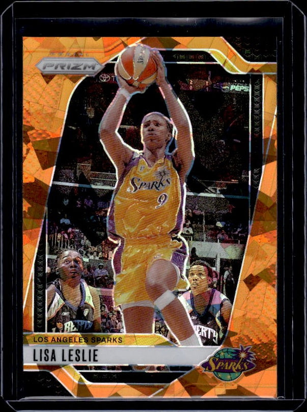 2024 Panini Prizm WNBA #98 Lisa Leslie Ice Orange Prizms