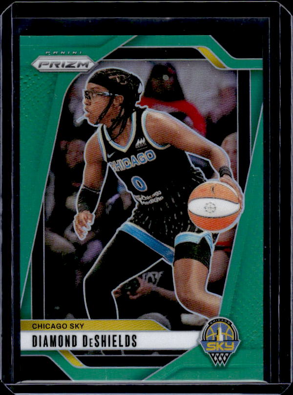 2024 Panini Prizm WNBA #8 Diamond DeShields Green Prizms