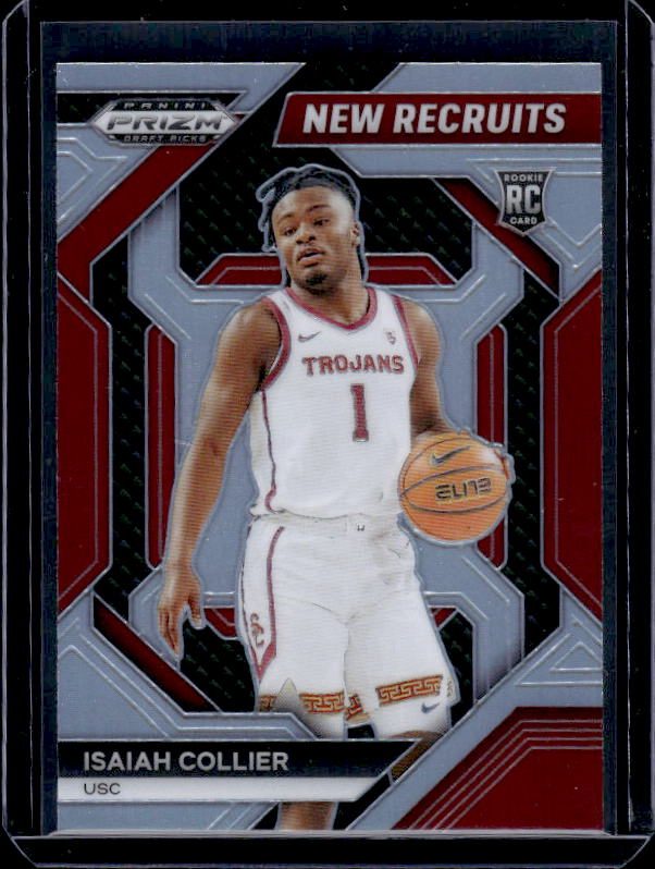 2024 Panini Prizm Draft Picks #12 Isaiah Collier New Recruits Prizms Silver
