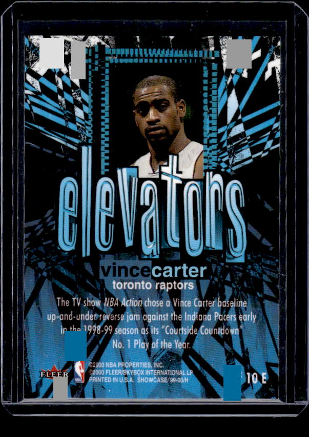 1999-00 Flair Showcase #1E Vince Carter Elevators