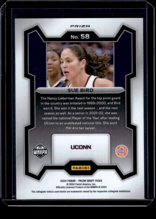 2024 Panini Prizm Draft Picks #58 Sue Bird Prizms Green