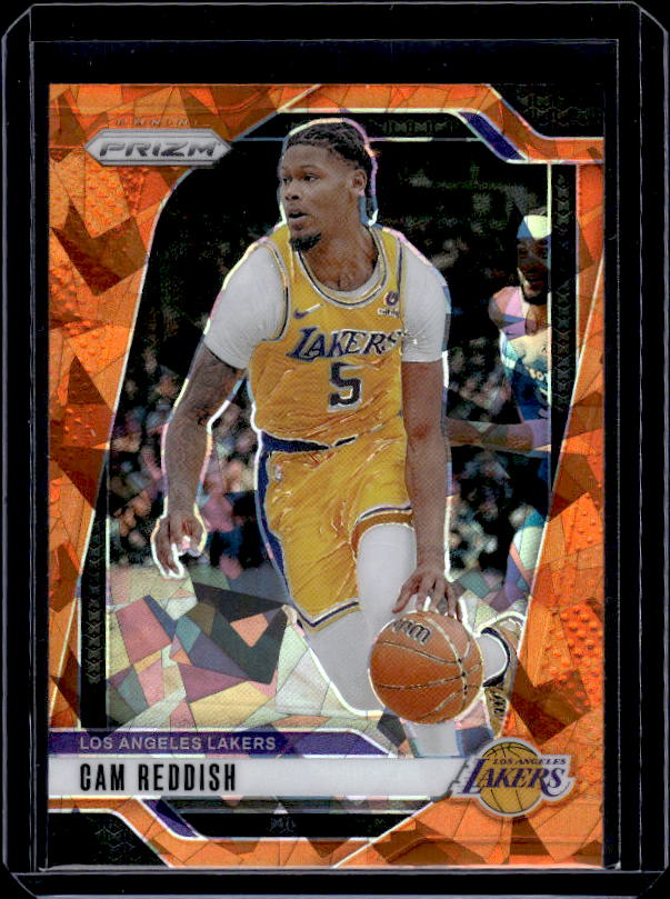 2024-25 Panini Prizm #60 Cam Reddish Prizms Orange Ice