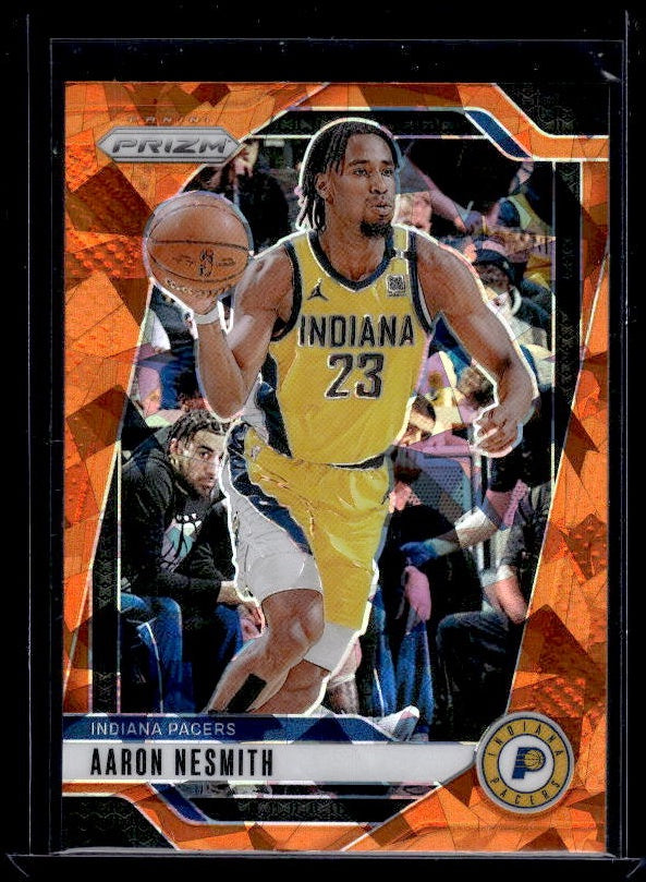 2024-25 Panini Prizm #22 Aaron Nesmith Prizms Orange Ice