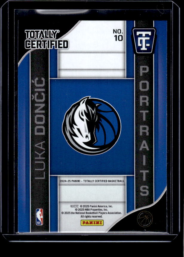 2024-25 Panini Totally Certified #10 Luka Doncic Portraits Mirror