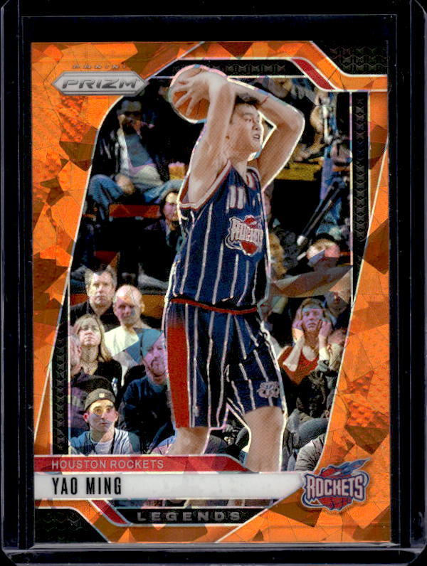 2024-25 Panini Prizm #284 Yao Ming Prizms Orange Ice